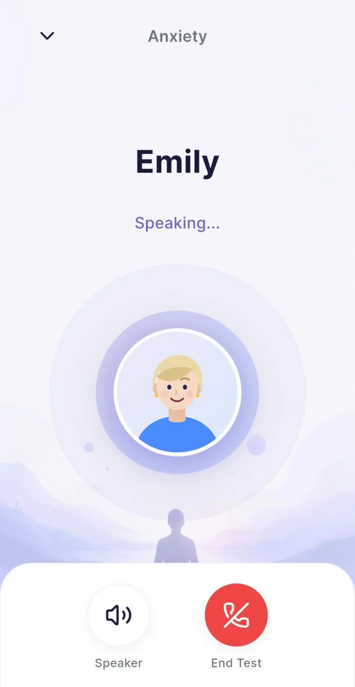 Voice session in the app